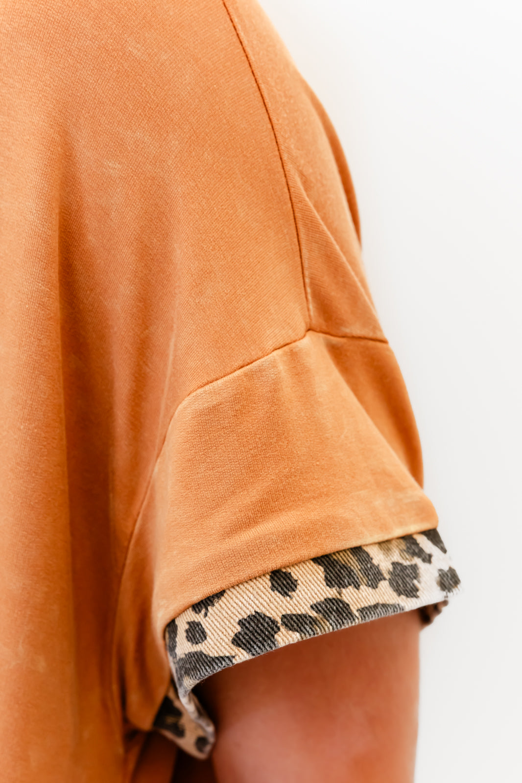 Lightning Leopard Pocketed T-Shirt Dress - Whiskey Darling Boutique