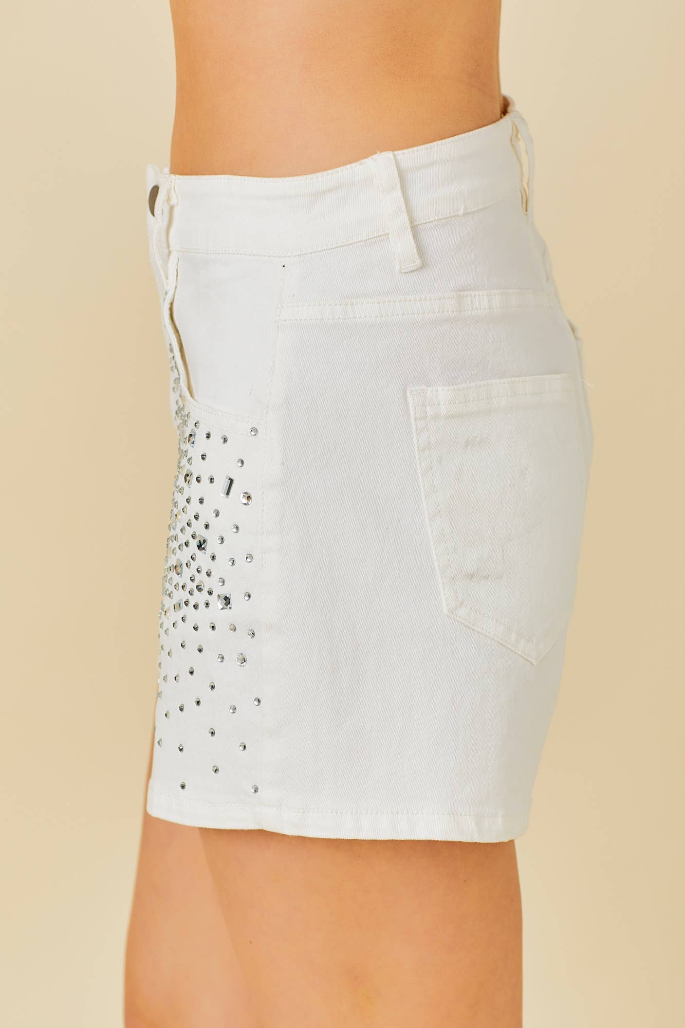 Rhinestone Radiance Shorts - Whiskey Darling Boutique