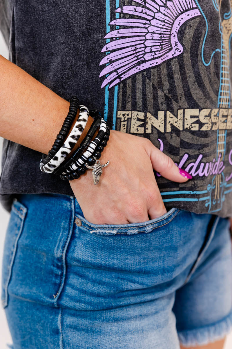 Cowgirl Edge Beaded Bracelet Set - Whiskey Darling Boutique