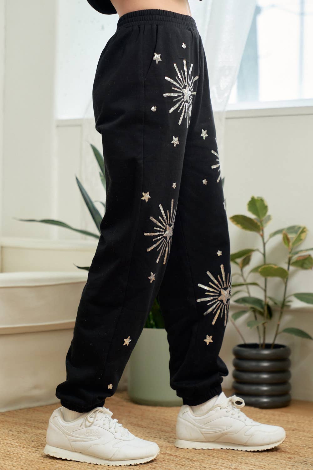 Midnight Starburst Lounge Pants - Whiskey Darling Boutique