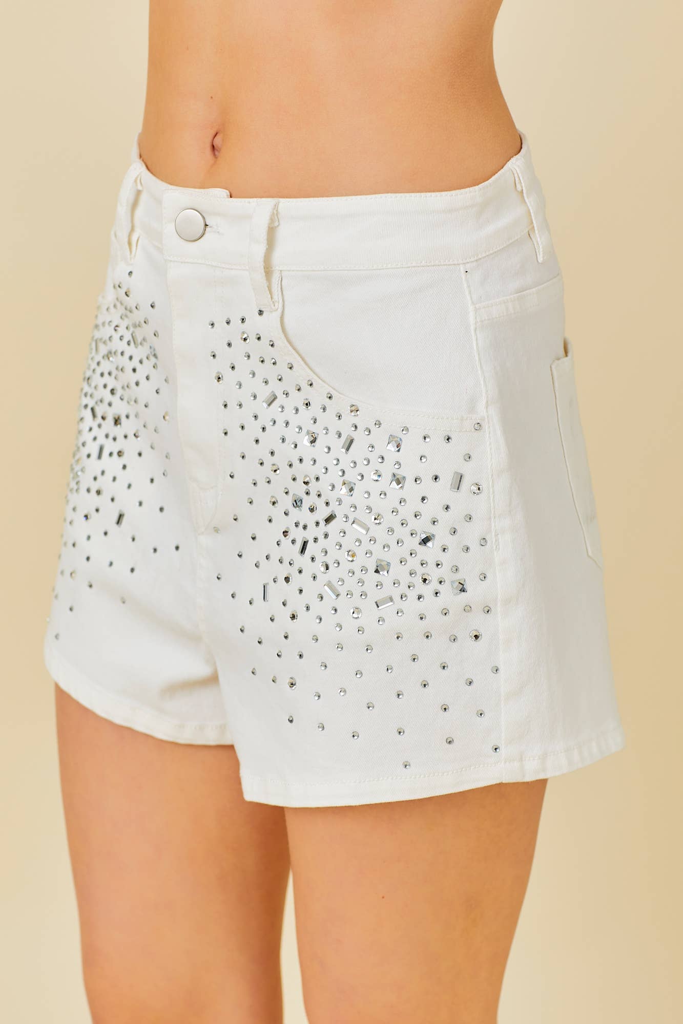 Rhinestone Radiance Shorts - Whiskey Darling Boutique