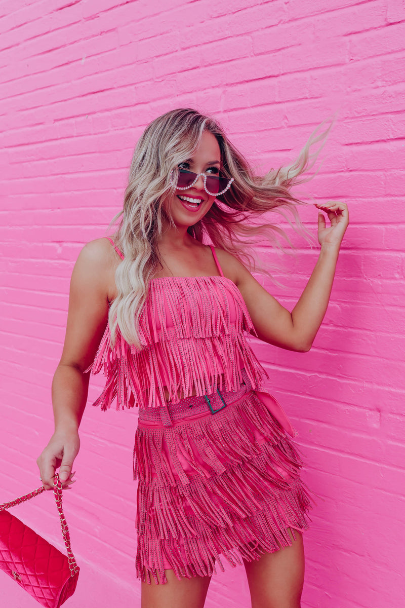 Favorite Fringe Pink Cami Top – Pink Attitude Boutique