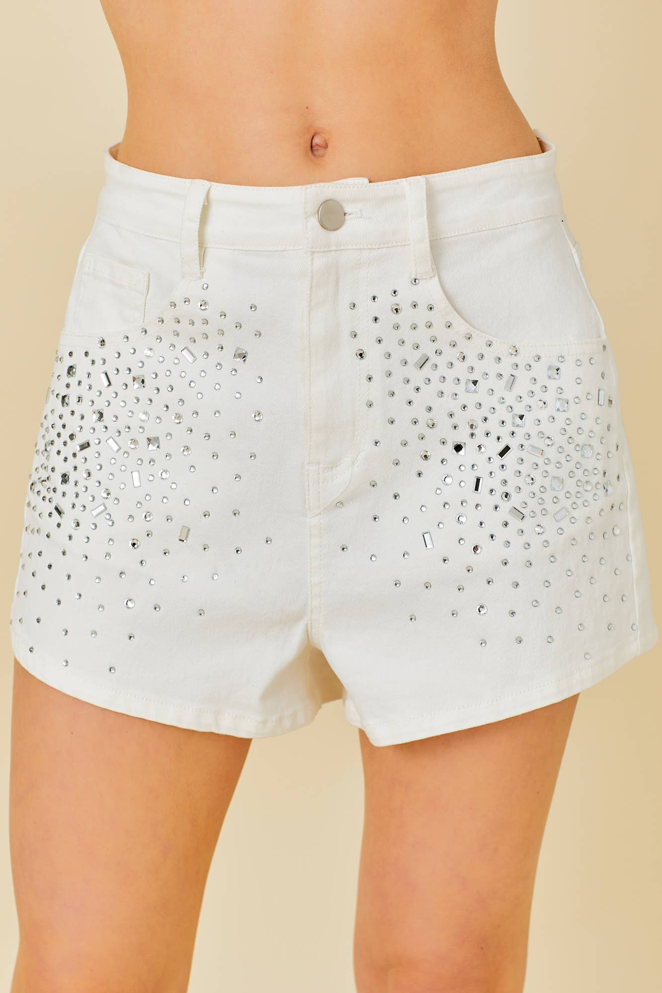 Rhinestone Radiance Shorts - Whiskey Darling Boutique