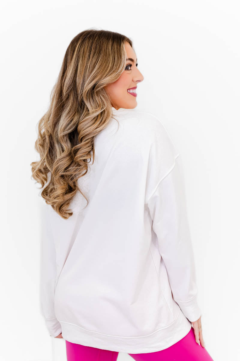 The Bunny Bow Babe Sweatshirt - Whiskey Darling Boutique
