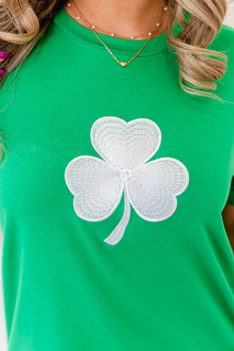 Classic Clover Cutie Tee - Whiskey Darling Boutique