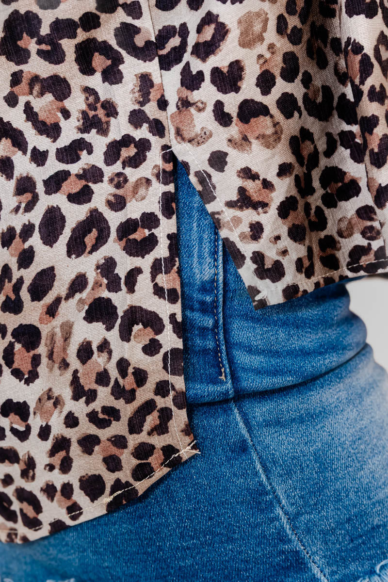 Pretty in Pink Leopard Shirt - Whiskey Darling Boutique