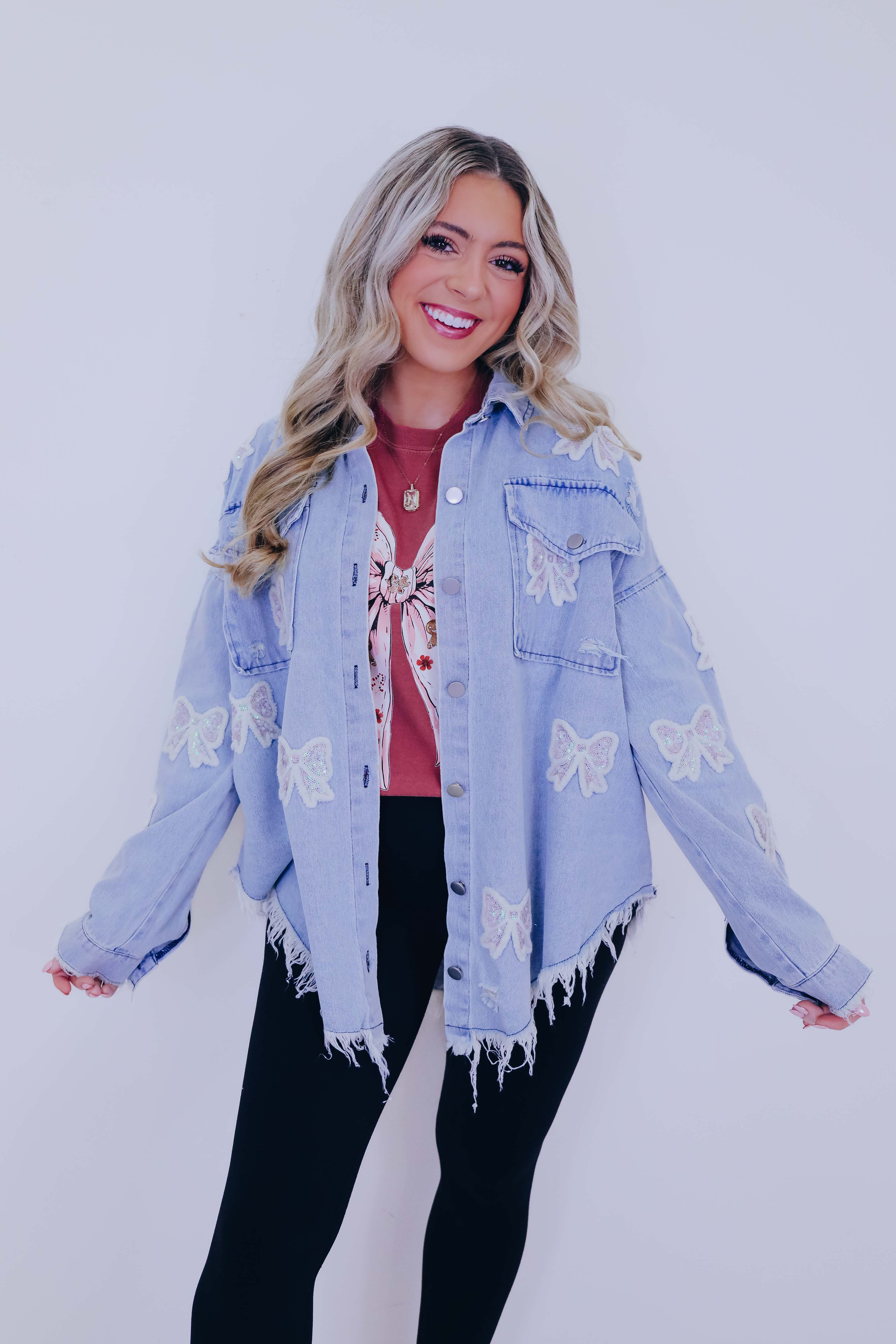 Sequin Denim Shacket Sequin Denim Shacket