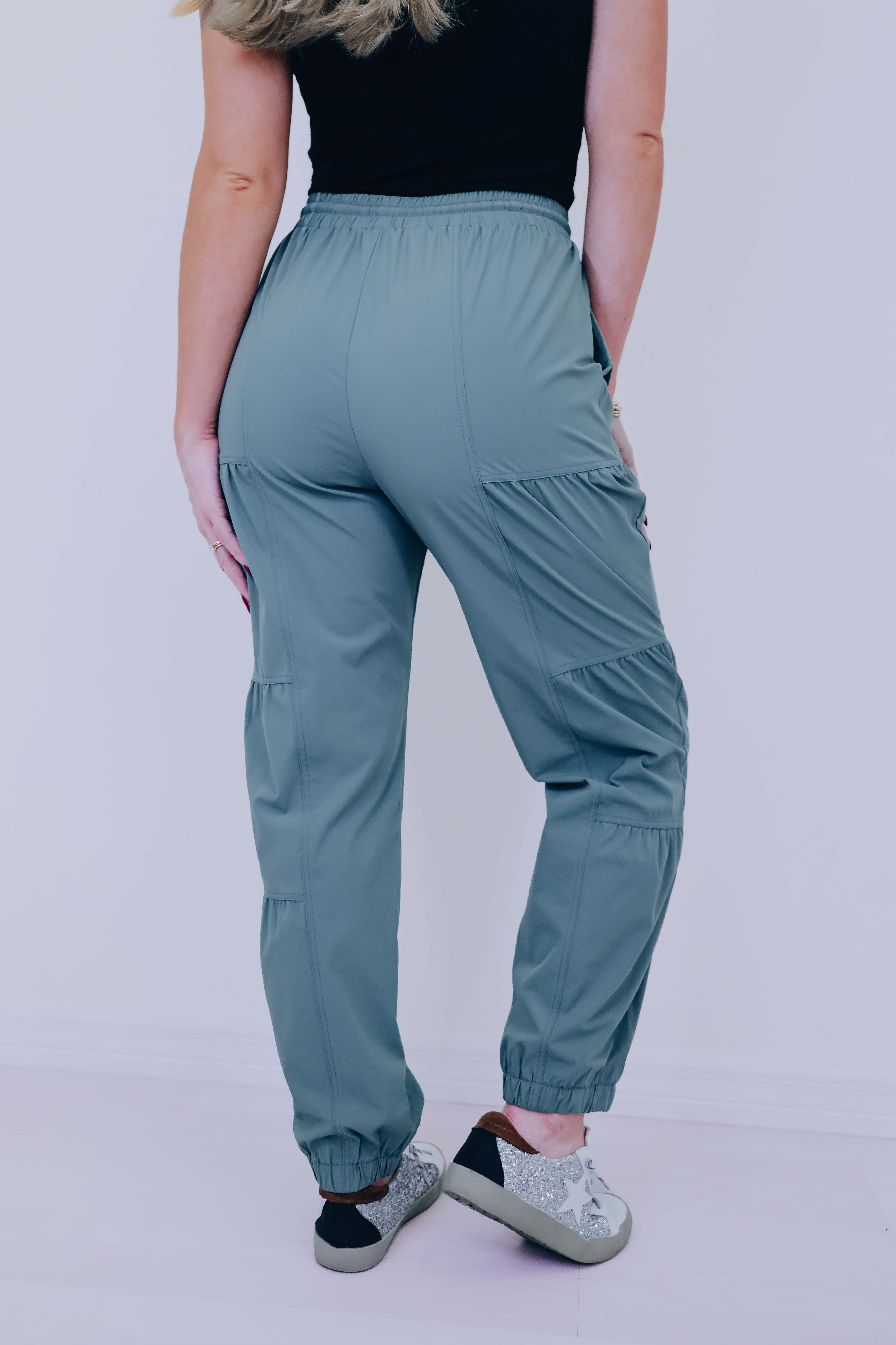 Energized Shirring Detail Active Jogger - 2 Colors – Whiskey
