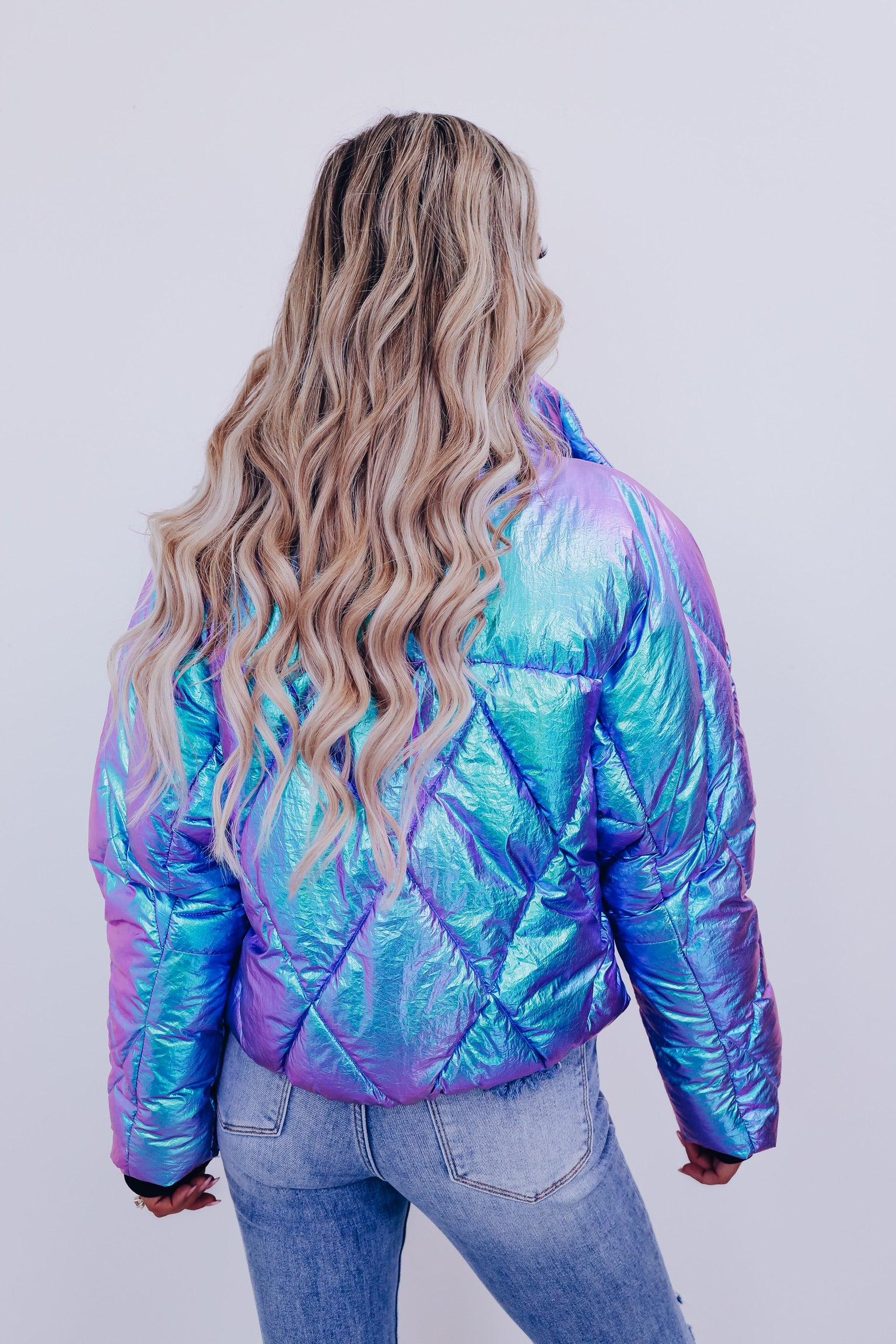 Iridescent purple jacket hotsell