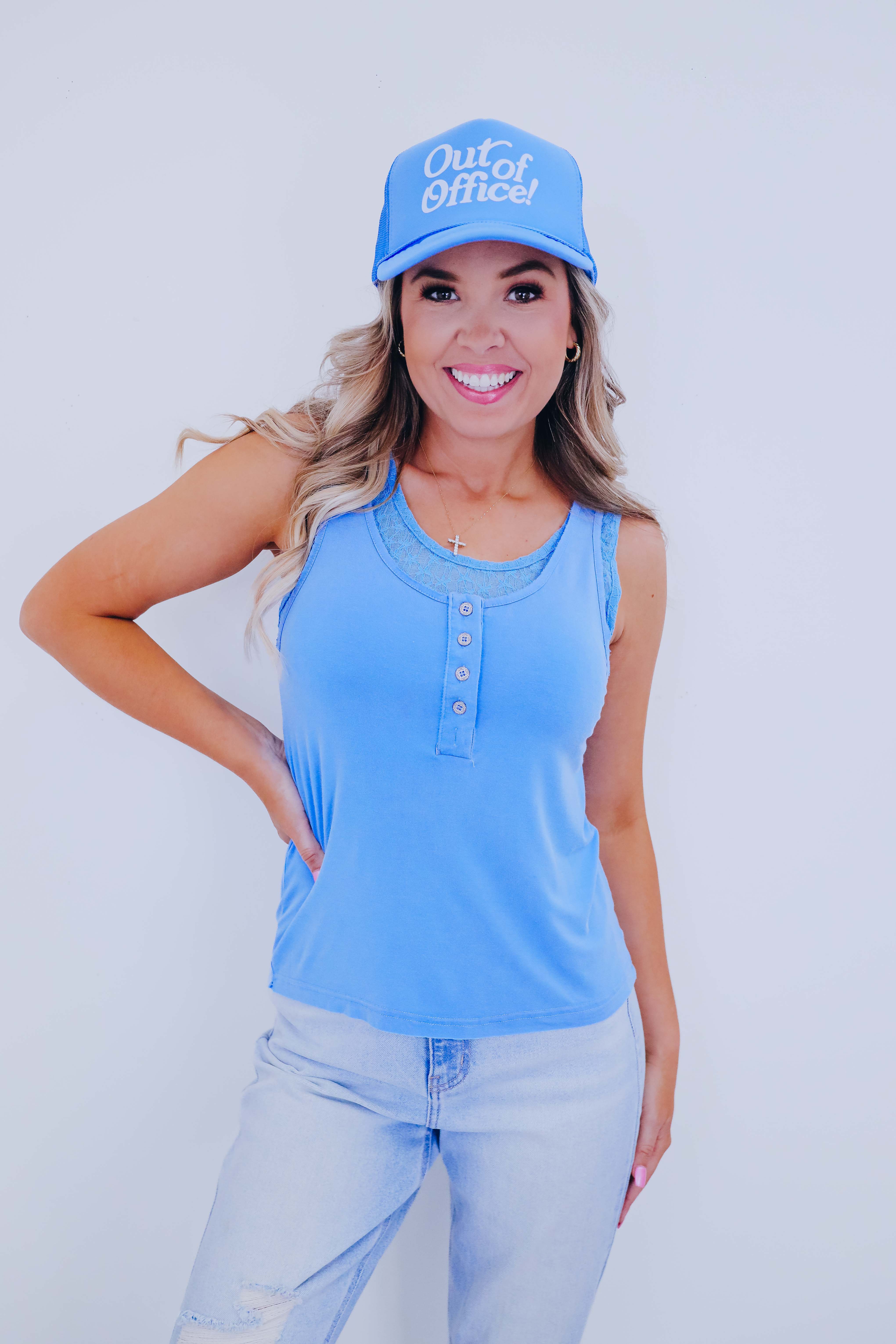 Lollie Lace Layered Tank Top By POL - 6 Colors – Whiskey