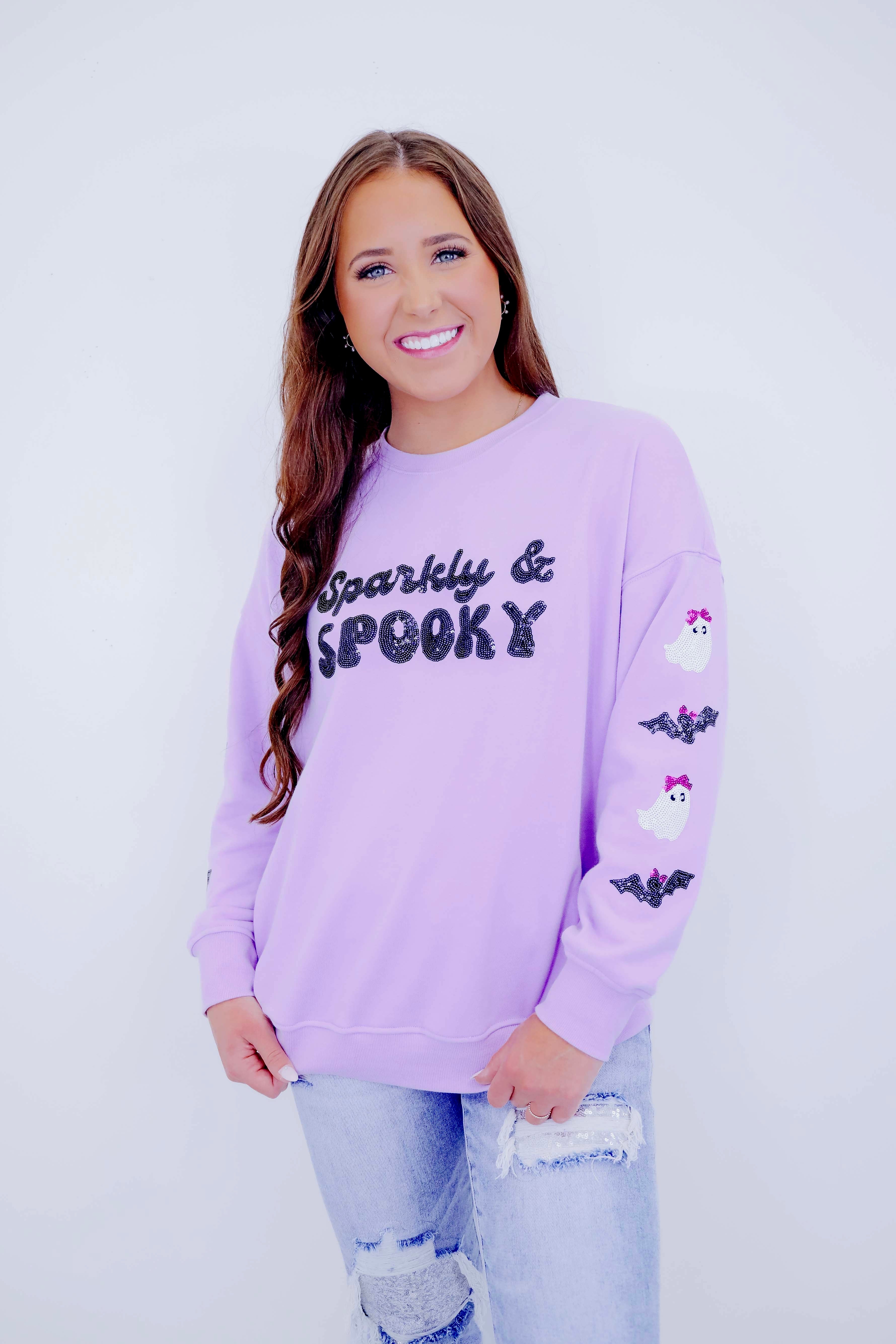 Sparkly sweatshirt on sale