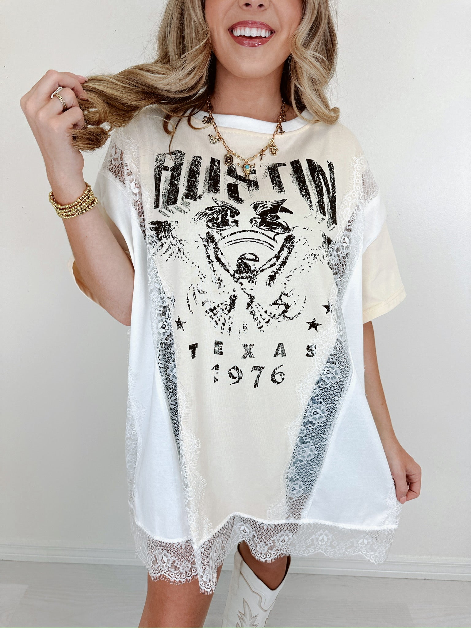 Marithe☆25SS W CONTRAST GRAPHIC TEE （2color） DOUBLET Graphic Crop Tee | H. Lorenzo