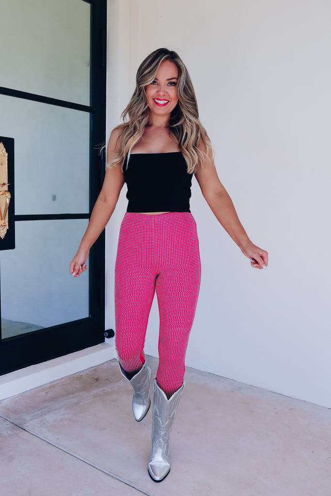 Barely There Bronzed Leggings - Pink – Whiskey Darling Boutique