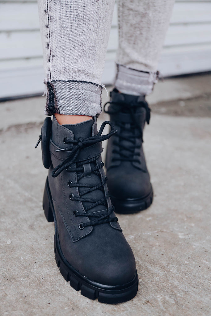Cora Combat Boot by MIA Shoes - Black – Whiskey Darling Boutique
