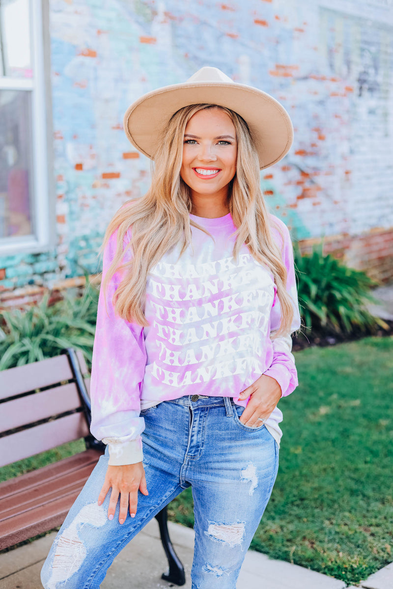 Thankful Tie Dye Graphic Tee – Whiskey Darling Boutique
